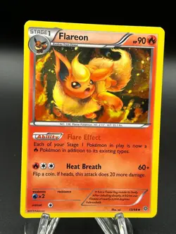Pokemon Flareon 13/98 Ancient Origins Cosmos Holo Rare Near Mint - Image 1