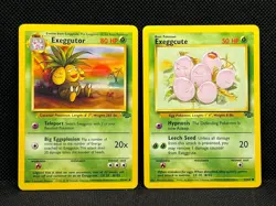 Pokemon Tcg Exeggutor 35/64 & Exeggcute 52/64 Jungle Non Holo - Image 1
