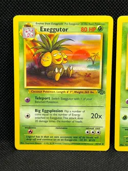 Pokemon Tcg Exeggutor 35/64 & Exeggcute 52/64 Jungle Non Holo - Image 2