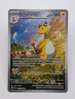 2026 Pokemon Chaos Rising Ampharos 090/086 Illustration Rare IR NM - Image 1