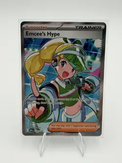 Emcee's Hype 220/182 Ultra Rare Destined Rivals Pokemon Holo Near Mint - Image 1