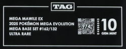 2025 Pokemon Mega Evolution 162/132 Mega Mawile EX Ultra Rare TAG 10 (974) - Image 3