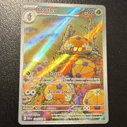 The Pokemon Company Dottler 184/182 Paradox Rift Illustration Rare RH ENG 80 HP - Image 1