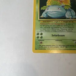 Venusaur 15/102 Base Set Unlimited Holo Rare 1999 Pokemon TCG - Image 2