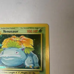 Venusaur 15/102 Base Set Unlimited Holo Rare 1999 Pokemon TCG - Image 4