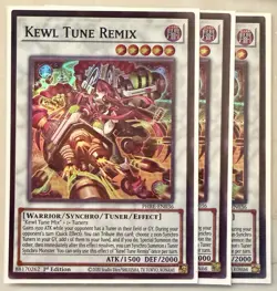 Yugioh! 3x Kewl Tune Remix PHRE-EN036 Super Rare 1st Ed NM - Image 1