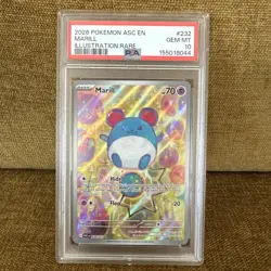 2026 POKEMON ASC EN-ASCENDED HEROES ILLUSTRATION RARE #232 MARILL PSA 10 - Image 1