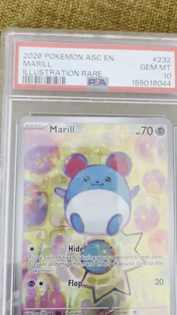 2026 POKEMON ASC EN-ASCENDED HEROES ILLUSTRATION RARE #232 MARILL PSA 10 - Image 2