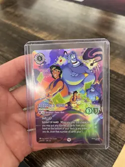 Aladdin & Genie Mischievous Pals ENCHANTED Disney Lorcana TCG 10/10 - Image 1