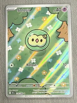 Pokemon Solosis 118/086 Sv: Black Bolt Holo Illustration Rare TCG - Image 1
