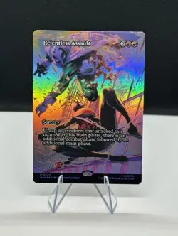 Magic the Gathering- Spider-Man- Relentless Assault (Borderless Foil) - Image 1