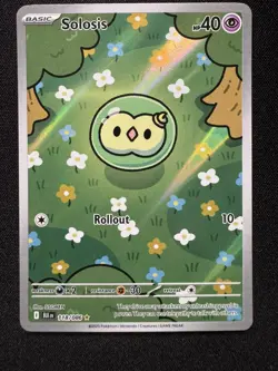 Solosis Illustration Rare IR 118/086 Sv: Black Bolt Holo Pokemon TCG NM - Image 1