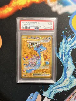PSA 9 Lapras ex SVP 164 Terapagos ex Ultra Premium Collection Pokemon Card MINT - Image 1