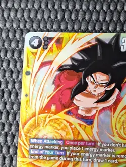 Son Goku GT Dragon Ball Super Card Game Fusion World Raging Roar FB03-140 Holo - Image 2