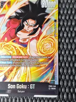 Son Goku GT Dragon Ball Super Card Game Fusion World Raging Roar FB03-140 Holo - Image 4
