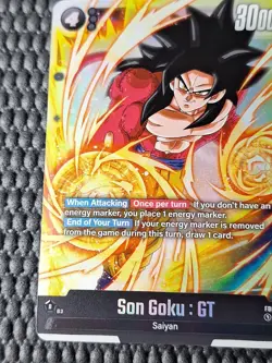Son Goku GT Dragon Ball Super Card Game Fusion World Raging Roar FB03-140 Holo - Image 5