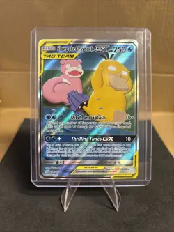 Pokemon Card Slowpoke & Psyduck GX Tag Team Alt Art 218/236 Unified Minds - Image 1