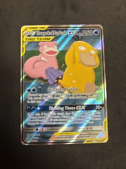 Pokemon Card Slowpoke & Psyduck GX Tag Team Alt Art 218/236 Unified Minds - Image 3