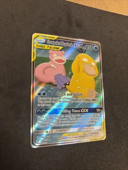 Pokemon Card Slowpoke & Psyduck GX Tag Team Alt Art 218/236 Unified Minds - Image 4