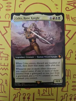 MTG English Celes, Rune Knight (Extended Art) NM Foil Commander: FINAL FANTASY - Image 1