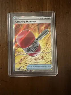 Crushing Hammer 105/084 Pitch Black Ultra Rare Pokemon Card - Image 1