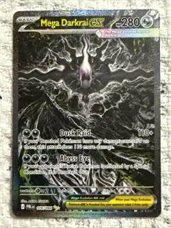 🌟CHASE CARD *10 Worthy Mega Darkrai EX 116/084 PBL SIR Akira Egawa POKEMON TCG - Image 1