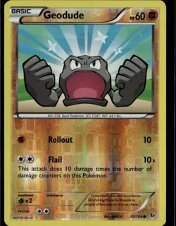 Geodude Common Generations 43/83 Fighting Reverse Holo Pokemon Card - Image 1