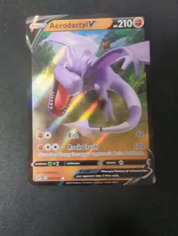 Aerodactyl V - 092/196 - Pokemon Lost Origins Sword & Shield Ultra Rare Card NM - Image 1