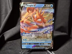 Kingler V 028/172 - Brilliant Stars Ultra Rare Holo - Pokemon TCG Card - NM - Image 1