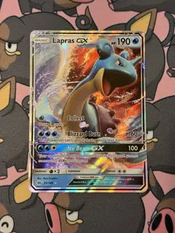 Lapras GX Sun & Moon Base Set 35/149 Holo Ultra Rare Pokemon Card TCG Near Mint - Image 1