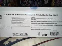 Gundam Card Game Premium Accessory Set Mobile Suit Gundam Wing PB01 ENG SEALED - Image 3