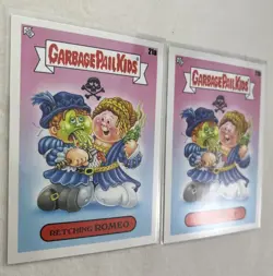 2 Card Lot Garbage Pail Kids Book Worm Retching Romeo 21a Jabbed Juliet 21b - Image 2