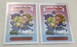 2 Card Lot Garbage Pail Kids Book Worm Retching Romeo 21a Jabbed Juliet 21b - Image 3