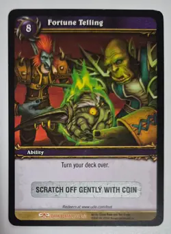 World of Warcraft TCG Fortune Telling Unused Loot Card (Imp in a Ball Toy) - Image 1