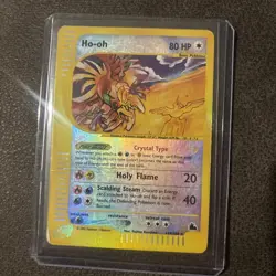 2003 POKEMON SKYRIDGE REVERSE HOLO CRYSTAL HO-OH 149/144 LP - Image 2