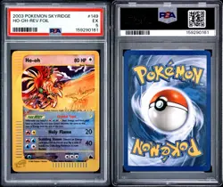 HO-OH REVERSE HOLO 149/144 SKYRIDGE POKEMON PSA 5 (15 CERT) (SUPER CLEAN) - Image 2