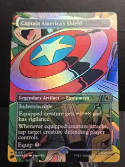 Captain America's Shield (Borderless) (0317) Marvel Super Heroes Foil - Image 1