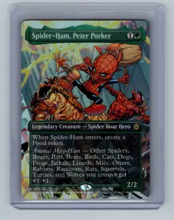 Magic the Gathering - Spider-Ham, Peter Porker (Extended Art) (SPM) (FOIL) #201 - Image 1