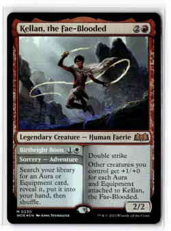 Kellan, the Fae-Blooded 230 Wilds of Eldraine Foil NM - Image 1