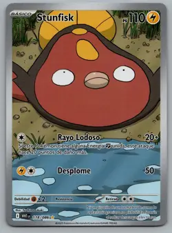 Stunfisk 118/086 Holo Illustration Rare White Flare Pokemon Near Mint - Image 1