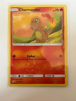 Charmander 12/181 Common Team Up Pokemon Lightly Played - Image 1