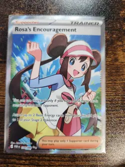 Rosa's Encouragement 114/088 Ultra Rare Perfect Order Pokemon Holo Near Mint - Image 1