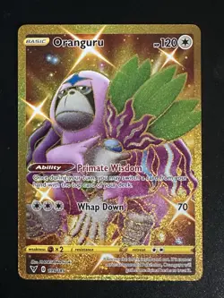 Oranguru 199/185 Pokemon Vivid Voltage Gold Secret Rare Holo LP - Image 1