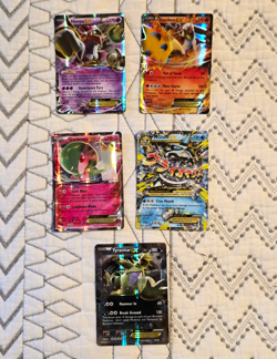 Pokemon TCG XY 5-Card Lot Mega/EX Holo: Hoopa EX, Blaziken, Gardevoir - Image 1