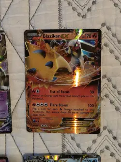 Pokemon TCG XY 5-Card Lot Mega/EX Holo: Hoopa EX, Blaziken, Gardevoir - Image 3