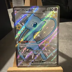 Pokemon TCG Card Mew ex 216/091 Paldean Fates Shiny Full Art - NM - Image 1