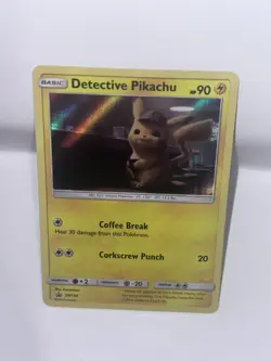 Pokemon TCG Detective Pikachu SM190 Holo Rare LP - Image 1