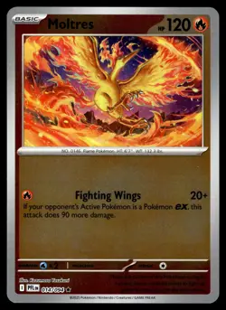 Moltres 14/094 Common Phantasmal Flames Pokemon Reverse Holo Near Mint - Image 1