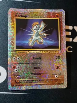 Pokemon 2002 legendary collection Reverse Holo machop 79/110 - Image 1
