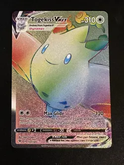 Togekiss VMAX 191/185 Pokemon Vivid Voltage Rainbow Secret Rare Holo NM - Image 1